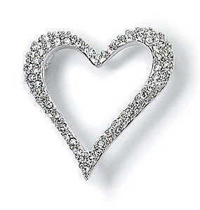 Swarovski Open Heart Brooch