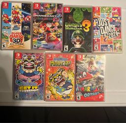 Nintendo Switch Games Lot Super Mario