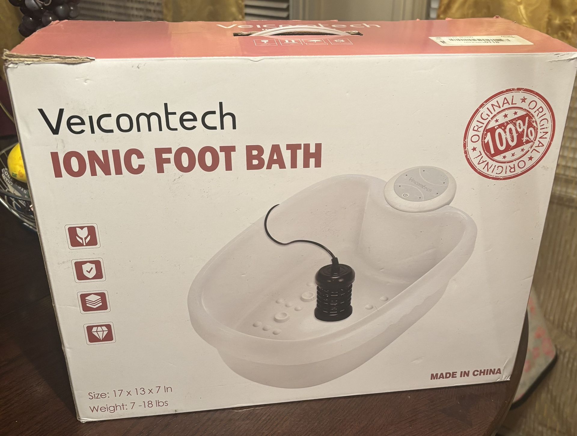 Veicomtech Ionic Foot Bath Detox Machine.