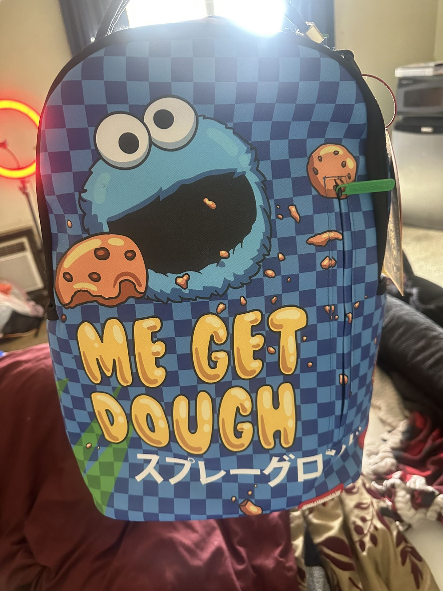 Cookie Monster Spray ground Bag