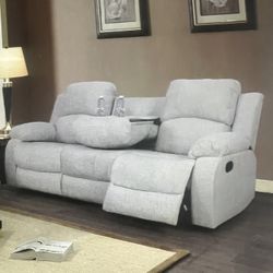 Grey White Sofa 