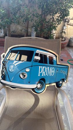 metal sign VW crew cab