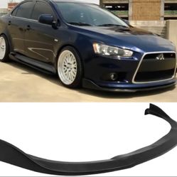 Fits 09-15 Mitsubishi Lancer GT GTS CS Unpainted PU Front Bumper Lip Spoiler