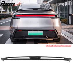 Fits 2025-2026 Tesla Model Y Trunk Spoiler Gloss Black Rear Wing ABS V2 Decklid Trim
