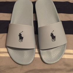 Baby Blue Ralph Lauren Slides Size 9