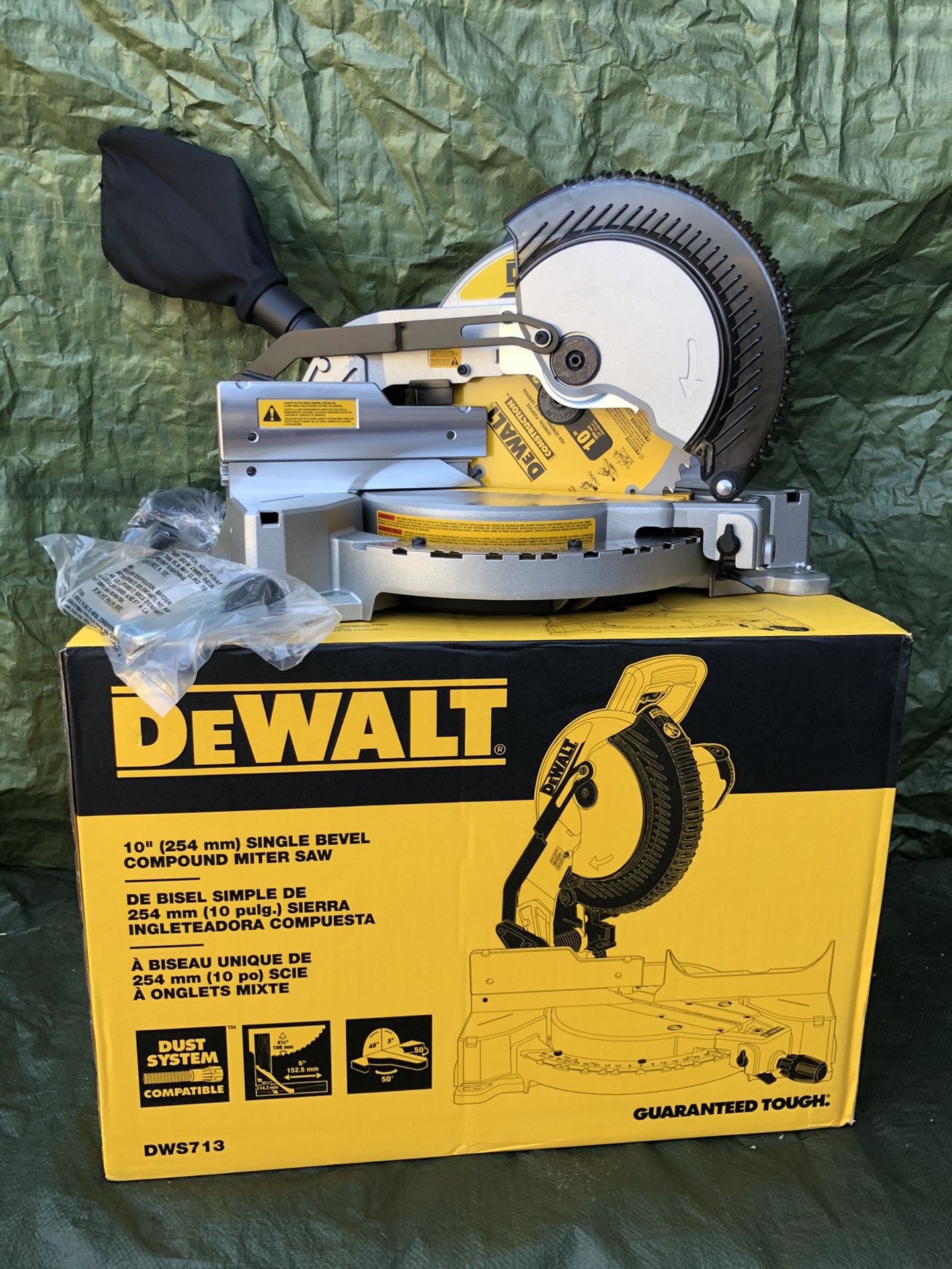 Dewalt Singe 10” Double Single Compound Miter Saw