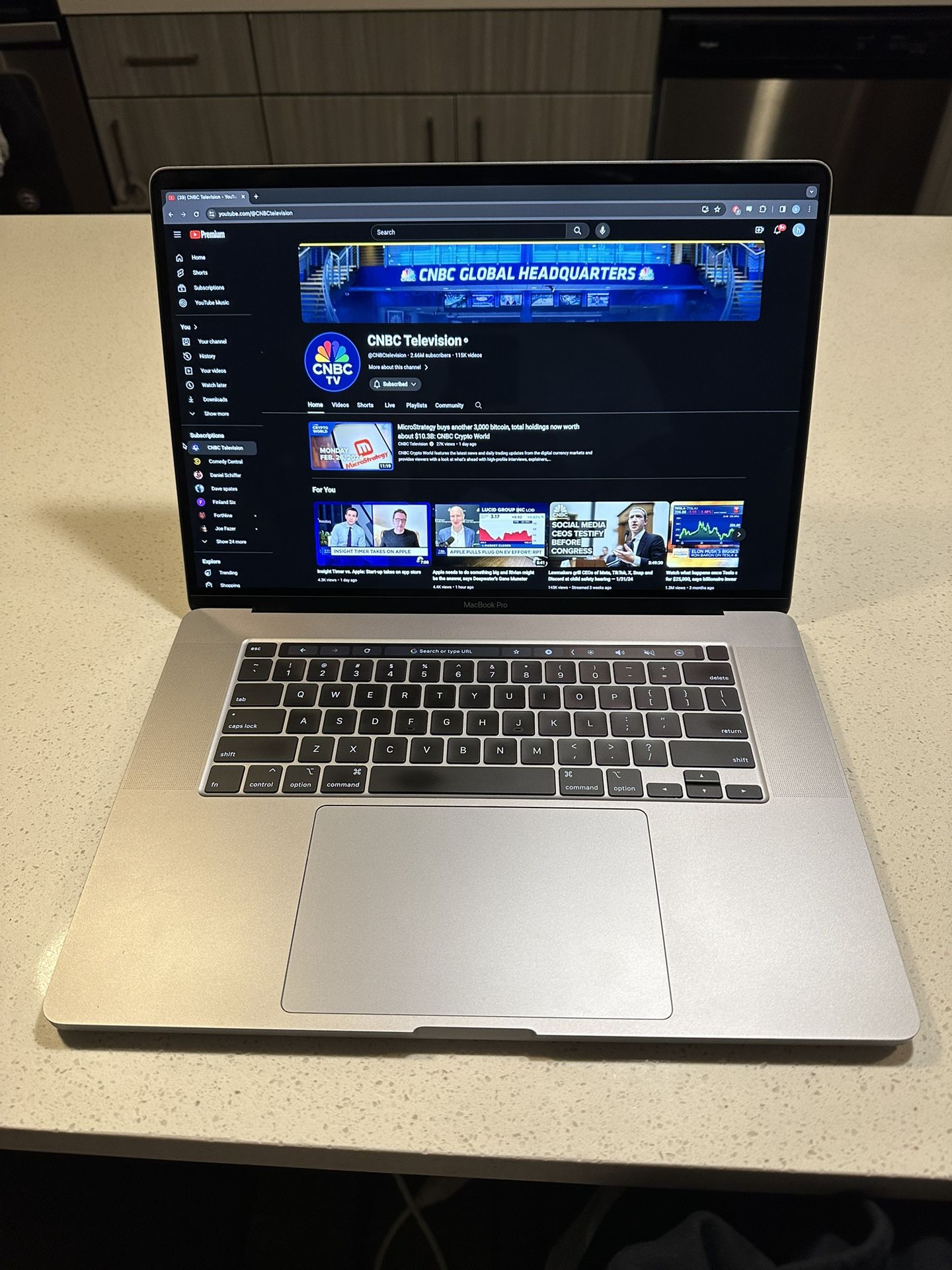 Late 2019 16in MacBook Pro 2.4 GHz 8-Core Intel Core I9 / 32GB memory 2TB storage. 