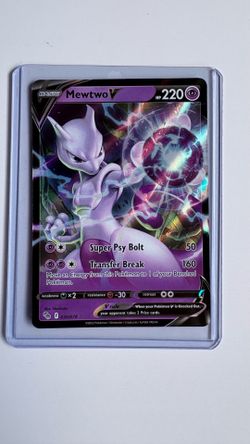 2022 Pokemon MEWTWO V #030/078 Pokemon GO Holo Ultra Rare