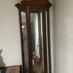 Antique Cabinet With Glass shelves And Lights