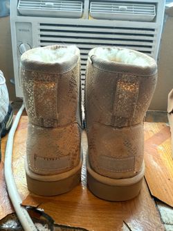 UGG Gold Snakeskin Boots