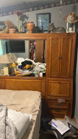 90s wall headboard unit