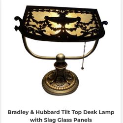 Bradley & Hubbord Tilt Top Desk Lamp
