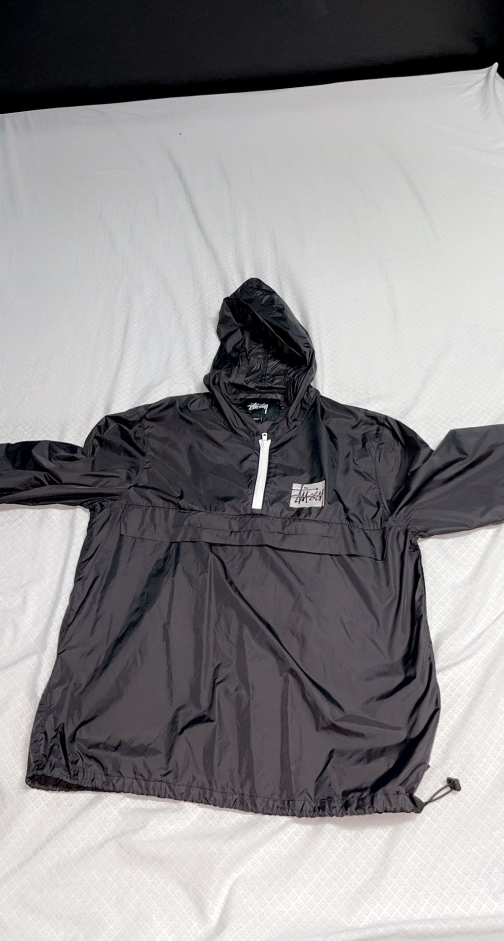 Black Stussy Windbreaker Size Small