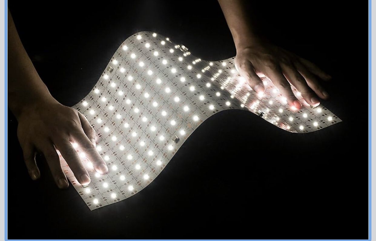 NEW! 3 Piece Soft LED Backlight Sheet 36W 6000K white Color Backlit Flexible cuttable 19”x 9.5