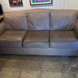 Sofa , Love Seat And Chair W Ottoman Leather