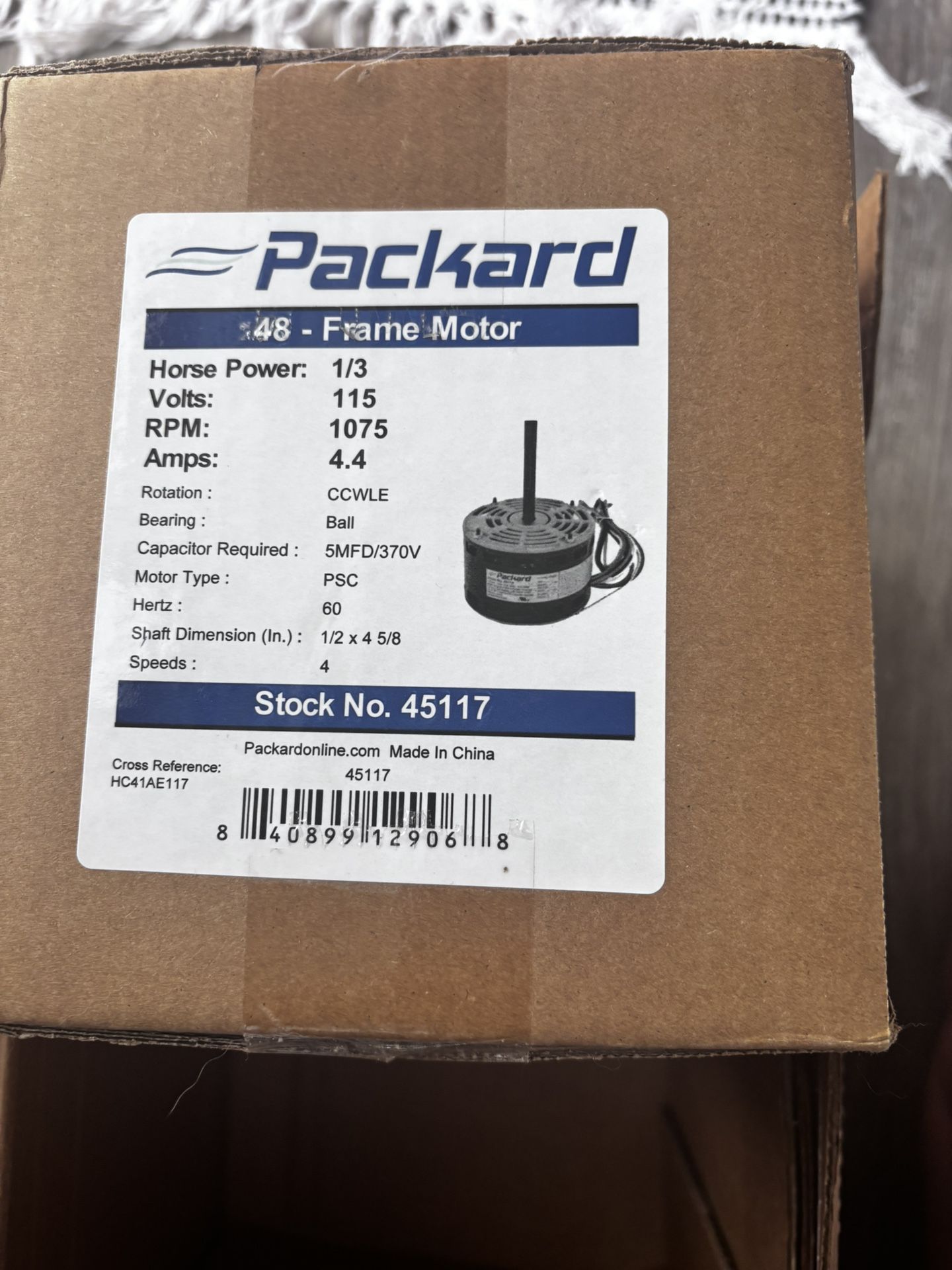 Packard 48 Frame Motor