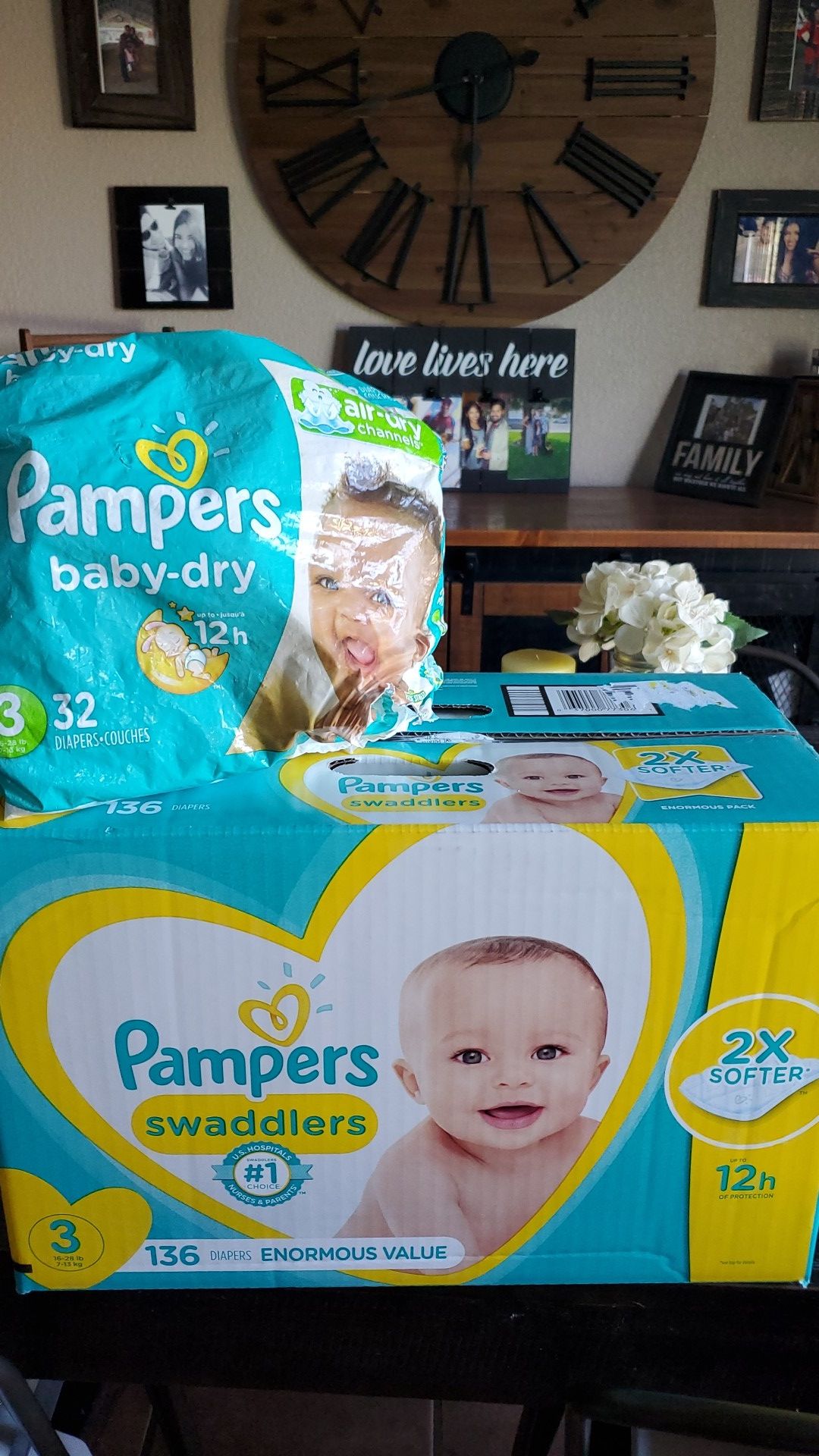 New box of size 3 diapers