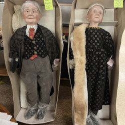 Porcelain Grandma And Grandpa 