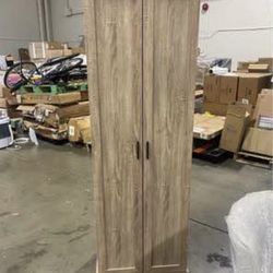 Assembled New 72” Tall Storage Cabinet Food Pantry Cabinet Narrow Cabinet Free Standing OAK