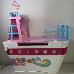 Barbie Yacht $10 the back door is missing other than that. It’s in great condition.