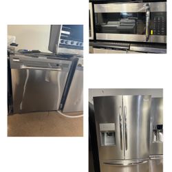 Stainless Steel Frigidaire Gallery Kitchen Set New!! On Sale!! We Finance! 