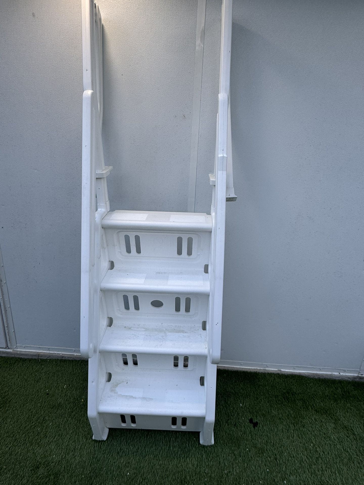 White Pool Ladder