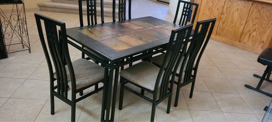 Dining table with 6 chairs, $1499