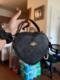 black heart coach bag