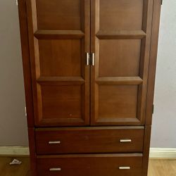 Wooden Cherry Armoire 