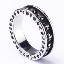 Chrome Hearts “2006 925 Silver” Stainless Steel Ring 3/8” Thick