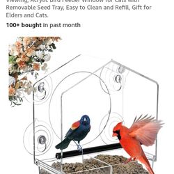 Acrylic Bird Feeder NEW