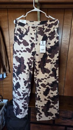 OAT cow print jeans