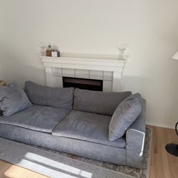 Living Spaces Utopia Couch Ash Grey 