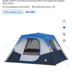 New Ozark Trail 6-Person Instant Cabin Tent
