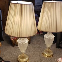 2 Crystal Lamps 