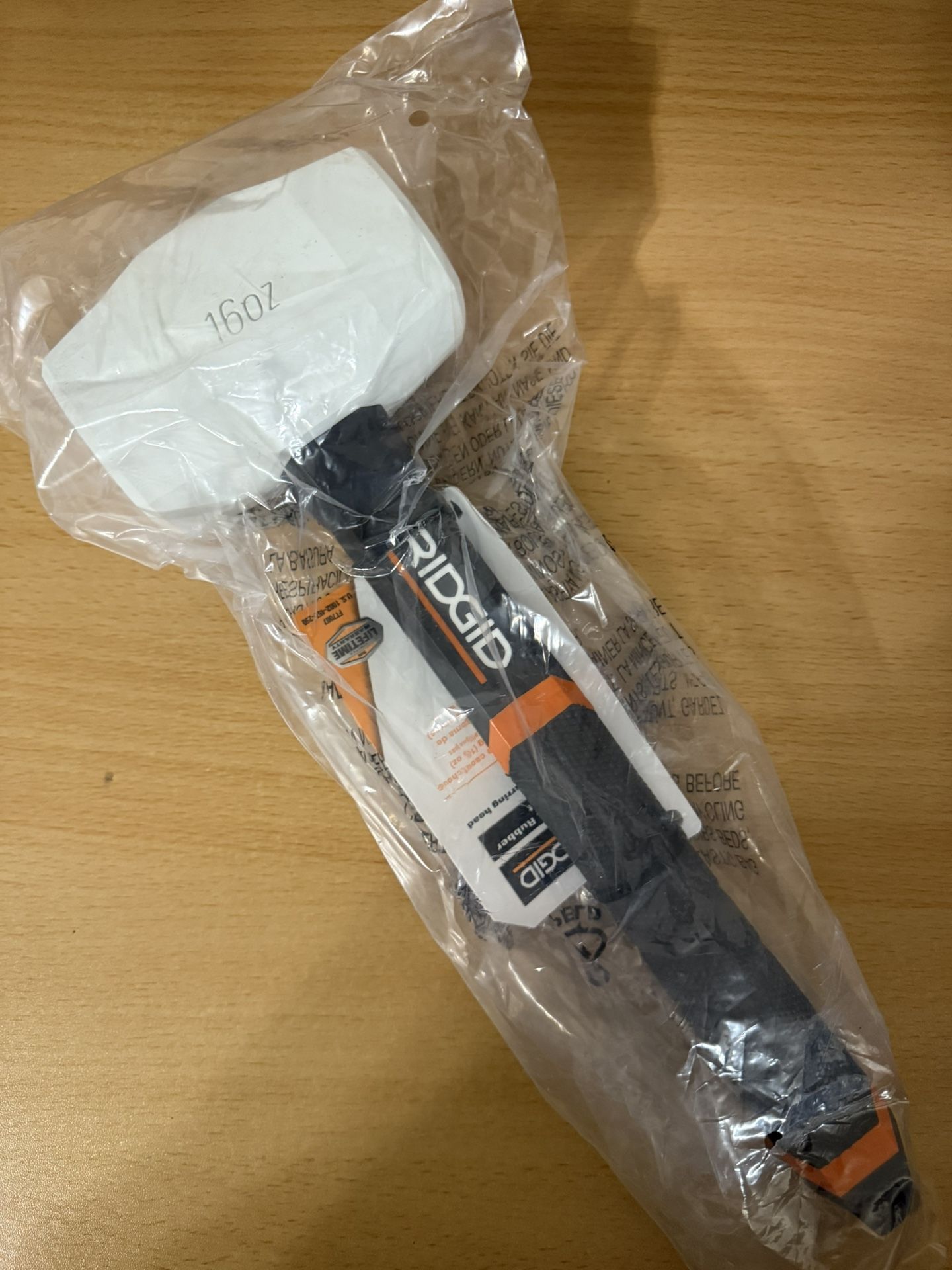 Rigid Rubber Mallet 16oz