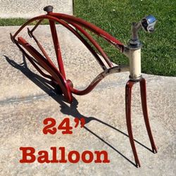 Difficult To Find, Rare,  24”, Original Paint, Cantilever Frame,  Klunker Or Adult Size Stingray? Summertime Fun, 50s , 1950 , Located In LaHabra Ca