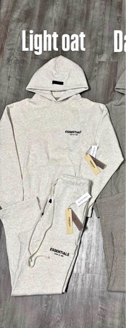 Fear of God Essentials Light Oat Tracksuit Set