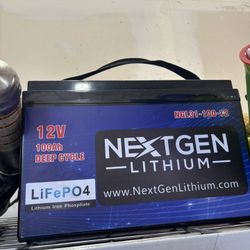 12V Lithium Batteries With Charger 
