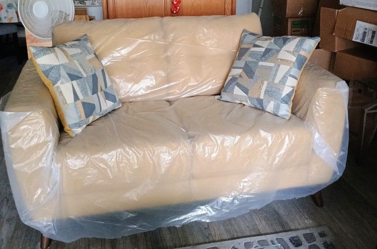 2 Seater Gold Couch