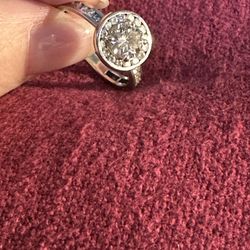 1 Kt Beautiful White  Natural Diamond Engagement Ring 