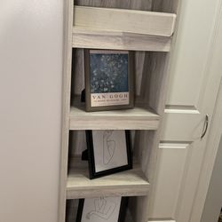 Book Case, Night Stand, Speaker, Pictures
