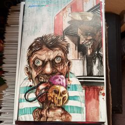 Ice Cream Man Comic Book Signed 3 Color Signature