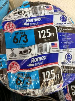 New romex wire 6/3