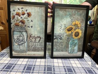 Set Of Framed Rustic Farmhouse Inspirational Art Prints