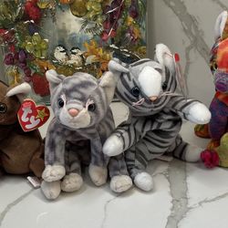 Ty beanie baby cats kittens cat beany babies Kitty 
