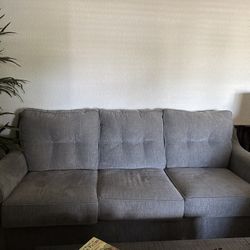 Fabric Couch Gray