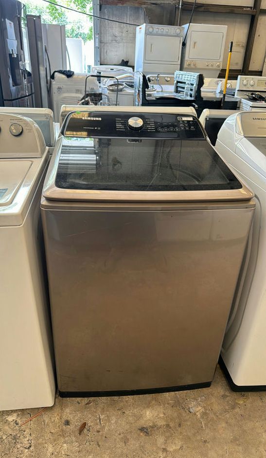 Samsung Top Load Washer Stainless Steel - Large Capacity, Easy Controls