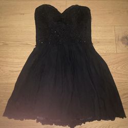 Black Sequin Camille La Vie Prom Dress 