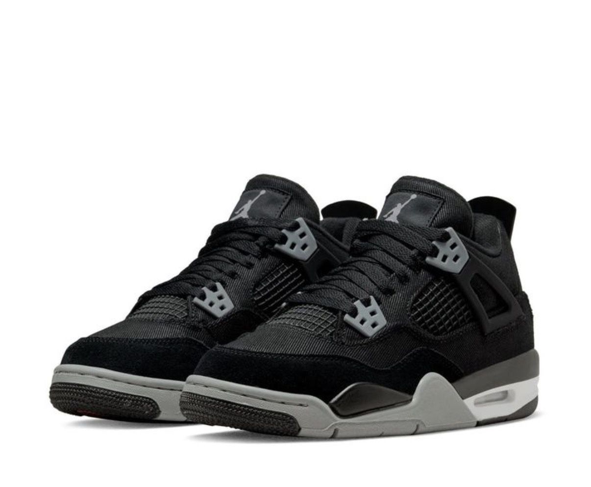 jordan 4 black canvas